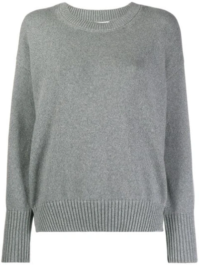 Kenzo Pullover Mit Intarsien-logo In 93 Grey