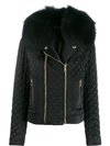 BALMAIN COLLARED QUILTED JACKET