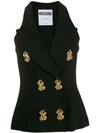 MOSCHINO EMBELLISHED BUTTONS VEST