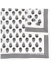 Alexander Mcqueen Skull Print Scarf In White