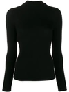 Alberta Ferretti Roll Neck Jumper In Black