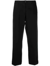 Woolrich Cropped Trousers In Black