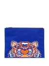 KENZO EMBROIDERED TIGER POUCH
