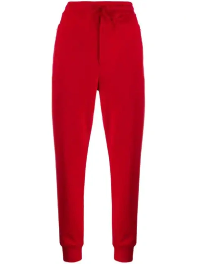 Y-3 Drawstring Track Trousers In Red