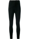 Comme Des Garçons Textured Leggings In Black