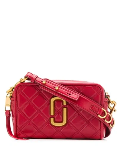 Marc Jacobs Double J Leather Shoulder Bag In Red