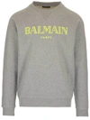 BALMAIN BALMAIN LOGO PRINT CREWNECK SWEATSHIRT