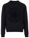 BALMAIN BALMAIN LOGO STAMP CREWNECK JUMPER