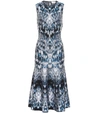 ALEXANDER MCQUEEN KNITTED MIDI DRESS,P00399784