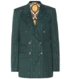 GUCCI GG条纹羊毛西装式外套,P00399665