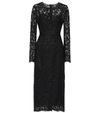 DOLCE & GABBANA LACE MIDI DRESS,P00401085