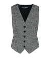 DOLCE & GABBANA Wool and silk-blend vest,P00408907