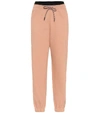 VICTORIA BECKHAM COTTON-JERSEY TRACK PANTS,P00421240