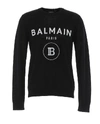 BALMAIN Balmain Knitted Logo Crewneck Pullover