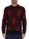 SAINT LAURENT SAINT LAURENT BURLINGTON DIAMOND PATTERNED SWEATER