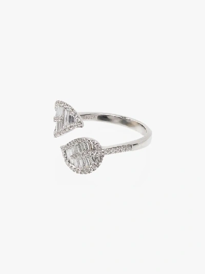 Anita Ko 18kt White Gold And Diamond Wrap-around Foliate Ring