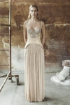 AURELIANA SILK TULLE CHANTILLY LACE GOWN