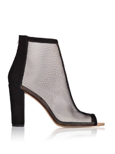 Smiling Shoes Armanca Ankle Boots In White Mesh