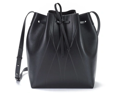 Alesya Orlova Geo Bucket Bag Black