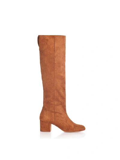 Smiling Shoes Mathilde Boots In 91 Beige Suede