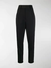 SAINT LAURENT HIGH-WAISTED TAPERED TROUSERS,585873Y173Q14257072