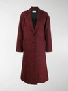 RED VALENTINO 人字斜纹针织长大衣,14331929