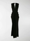 ALEXANDER MCQUEEN PLEATED WAIST DRESS,577596QLAAH14296524