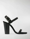 SAINT LAURENT OAK 100 STUDDED SANDALS,581355BT3NN14331418