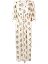 Zimmermann Verity Floral-print Linen Midi Dress In Neutrals