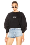 ACNE STUDIOS ACNE STUDIOS FYONO LOGO SWEATSHIRT IN BLACK,ACNE-WK272