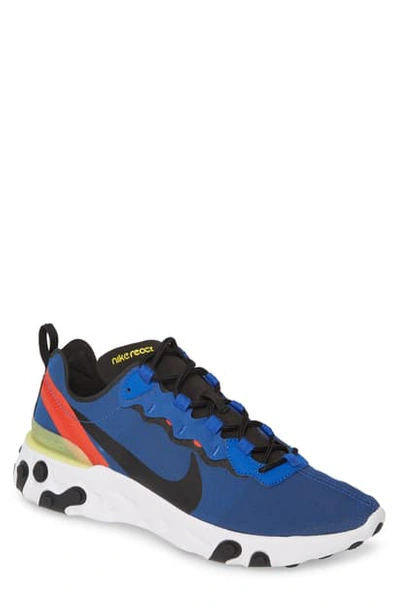 Nike Men's React Element 55 Sneakers In Blue