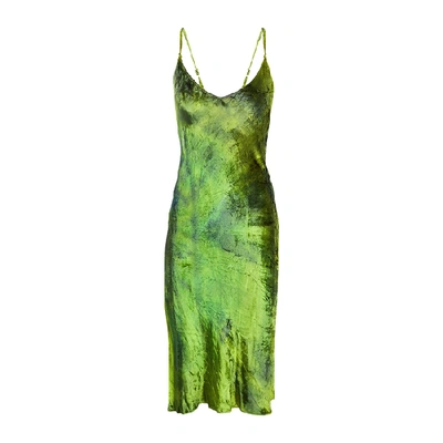 hunter green maxi dress with sleeves Layalina Dark Long casual olive green maxi dress main image 0