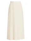 The Row Lawrence Pleated Skirt In Off White