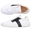 TOD'S LOW-TOP SNEAKERS W99BC CALFSKIN LOGO WHITE
