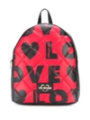 LOVE MOSCHINO GESTEPPTER RUCKSACK MIT LOGO-PRINT