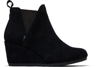 Toms Black Suede Women's Kelsey Ankle Boots