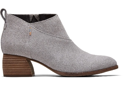 Toms Graue Suede Leilani Kurze Stiefel Für Damen - Grösse 42 In Drizzle Gray