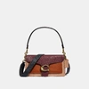 Coach Tabby Shoulder Bag 26 In Colorblock In Orange In Vintage Mauve Multi/brass