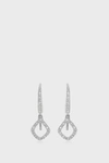 Monica Vinader Diamond And Sterling Silver Riva Mini Kite Drop Earrings In Silver