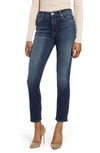 Mother The Dazzler High-rise Straight-leg Jeans In On The Edge