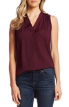 VINCE CAMUTO RUMPLED SATIN BLOUSE,9138028
