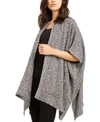 EILEEN FISHER COTTON OPEN-FRONT PONCHO