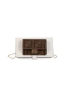 Fendi Ff Leather Iphone X Case In Ice White