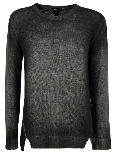 Avant Toi Round Neck Shadows Sweater In Salice