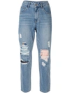 SJYP RIPPED MOM FIT JEANS