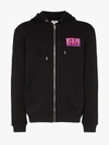 Kenzo Mountain Embroidered Hoodie In Black