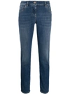 BRUNELLO CUCINELLI BRUNELLO CUCINELLI SKINNY FIT JEANS - 蓝色