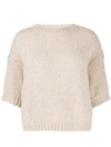 ROBERTO COLLINA CABLE KNIT WOOL JUMPER