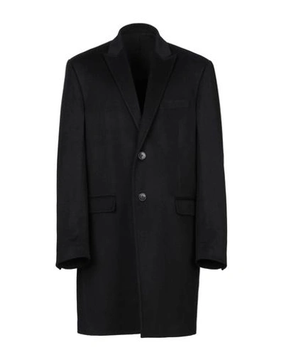 Versace Coat In Dark Blue