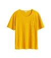 ALEX MILL Laundered Cotton Pocket Tee in Yellow